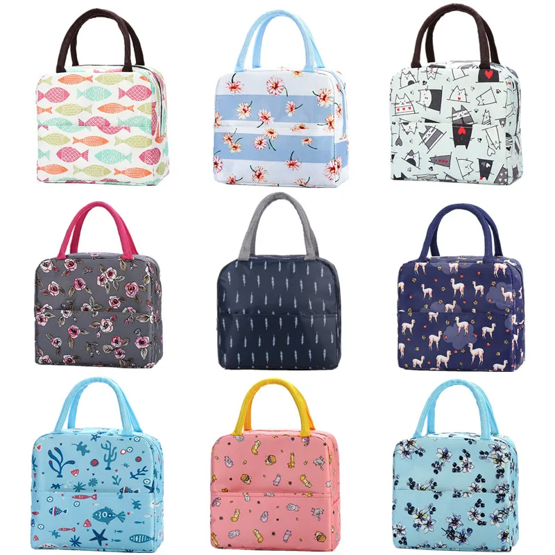 Portable Thermal Lunch font b Bags b font Women Kids Insulated font b Cooler b font