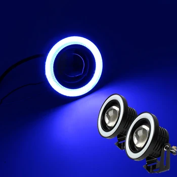 

VGETTING 3.5 Inches Auto Super Bright Light General LED Lamp COB LED Lens Angel Eye Motorcycle Anti-fog Lamp Refitted Day Light
