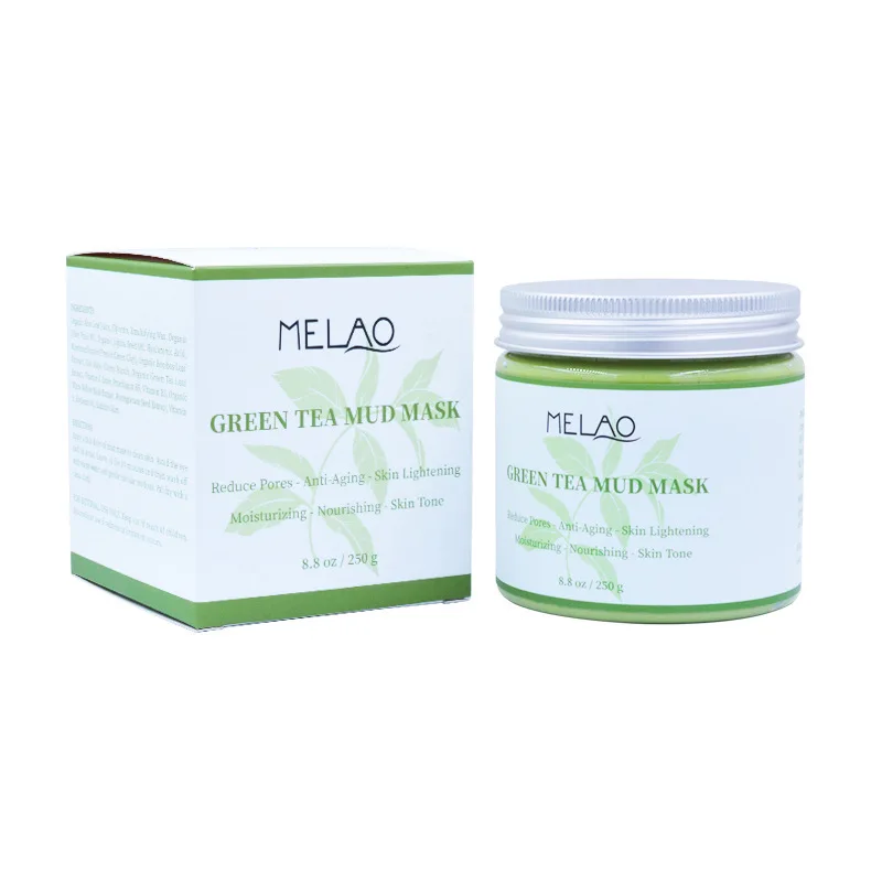 

MELAO 250g Mud Mask Moisturizing Green Tea Mud Mask Anti-Aging Skin Brightening Cleaning Facial Mask