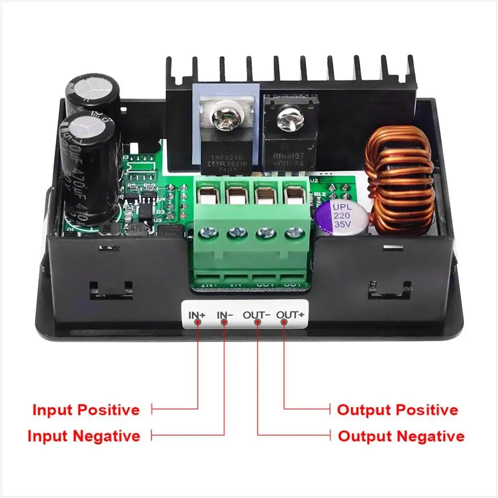 DPS3005 Постоянное Напряжение Ток понижающий программируемый модуль питания Преобразователь напряжения ЖК-Вольтметр 30 в 5A