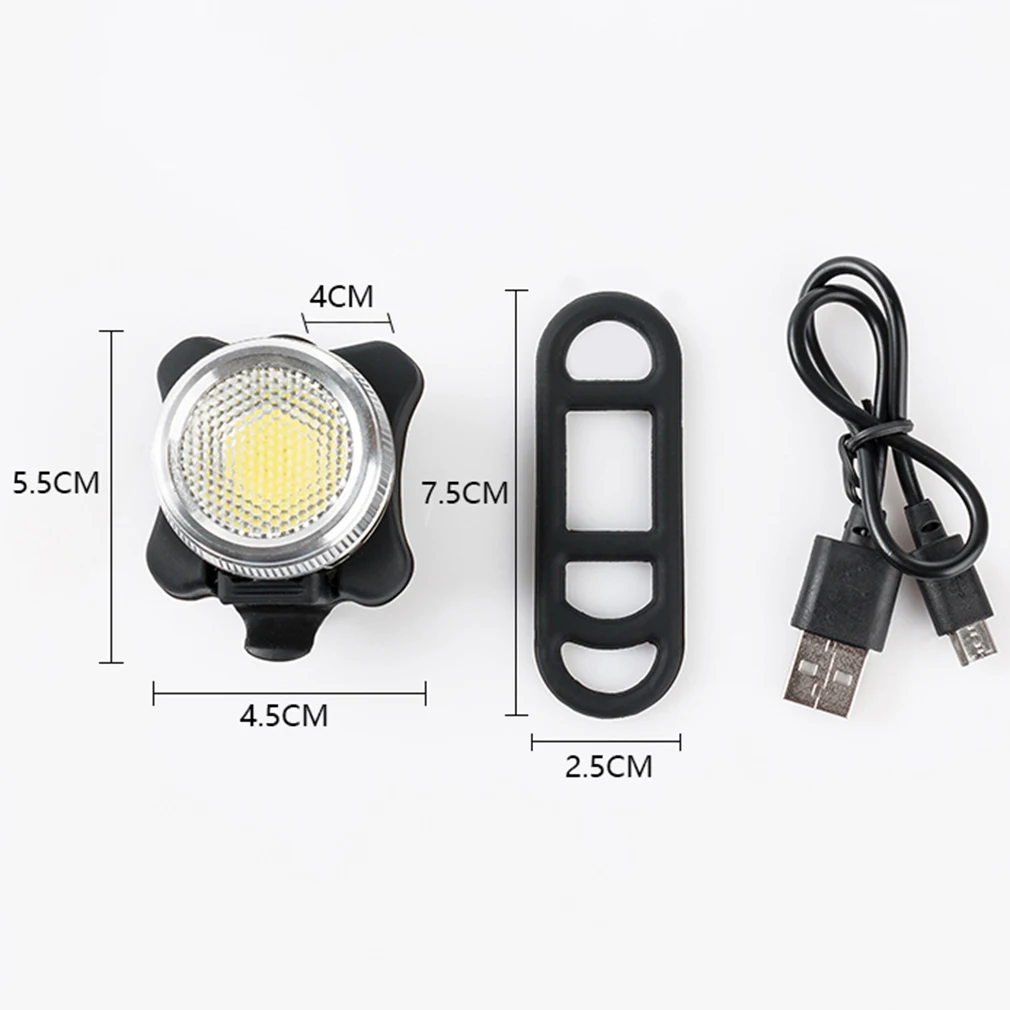 Top OUTAD Cycling Bicycle Bike Warning Light COB LED Head Front Rear Tail Clip Ultra Bright USB Rechargeable Lamp Drop Shipping 5