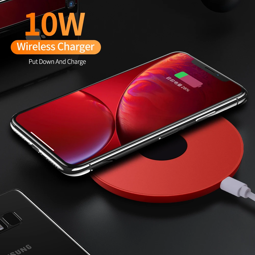 10w Qi Schnelle drahtlose Lade Für Iphone 11 Pro X Xs Max XR Für Samsung S8 S9 S10 Plus hinweis 10