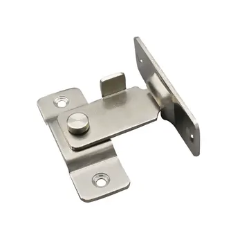 

Thick Home Bathroom Gate Window Stainless Steel Right Angle Safety Door Latch Universal Anti-theft Flip Lock Sliding Barn Hasp