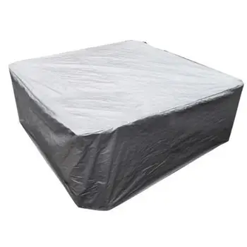 

Hot Tub Furniture Dust Cover Waterproof Dustproof Uv-resistant Desk Chair Protector Black Silver