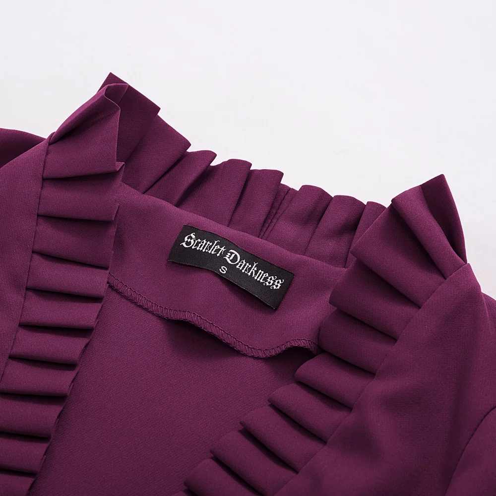Женское пальто стимпанк Ренессанс винтажное пальто тонкое с коротким рукавом стоячий воротник с асимметричным подолом верхняя одежда женская