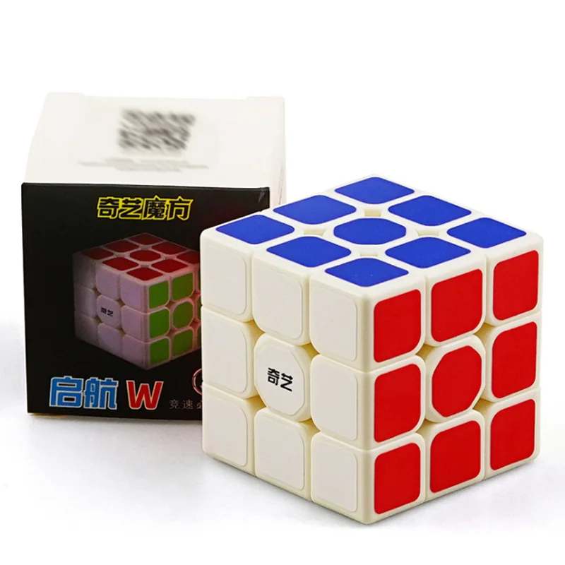 QiYi парус W 3x3x3 черный магический куб QiHang головоломка твист соревнование скорость обучающая игрушка для детей 56 мм 1 шт