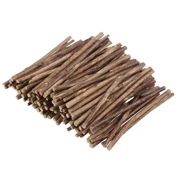 

100pcs 10CM Long 0.3-0.5CM in Diameter Wood Log Sticks for DIY Crafts Photo Props (Wood Color)