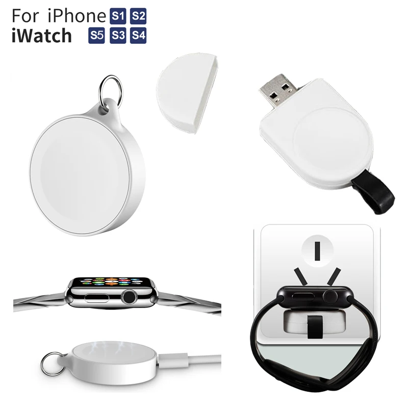 

For Watch Series 5 4 3 2 1 iWatch Portable Magnetic Wireless USB Charger Fast Charging USB Power Charging Dock Station TXTB1