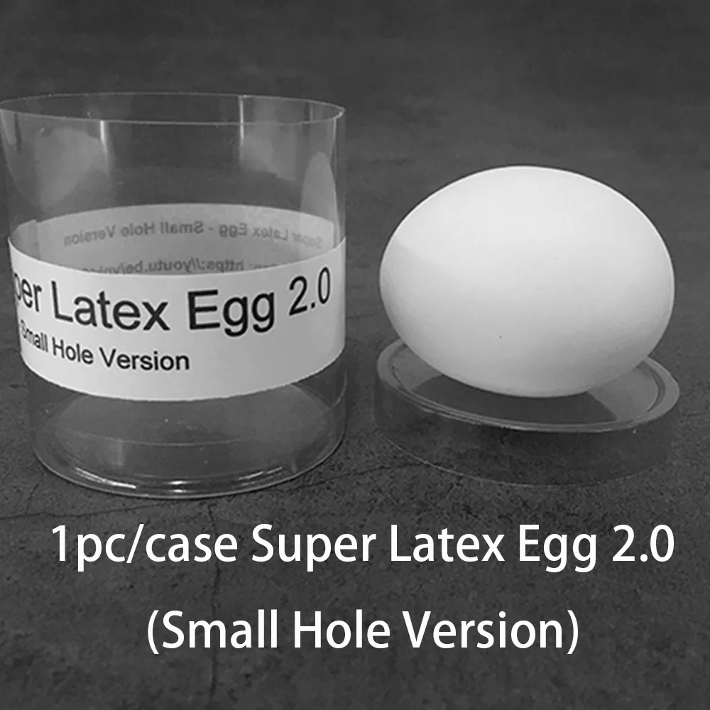 1 Pz/Caso Super Latex Egg 2.0 (Versione Con Foro Piccolo) Trucchi Magici Divertenti Magia Stage Accessores Gimmick Props Show