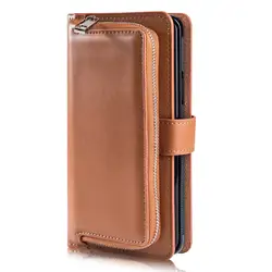 Два в одном сумки для мужчин кошелек для денег PU кожаная сумка Мобильный телефон кошелек чехол для SamSung S7 Edge S8 S9 Plus Note 8 чехол