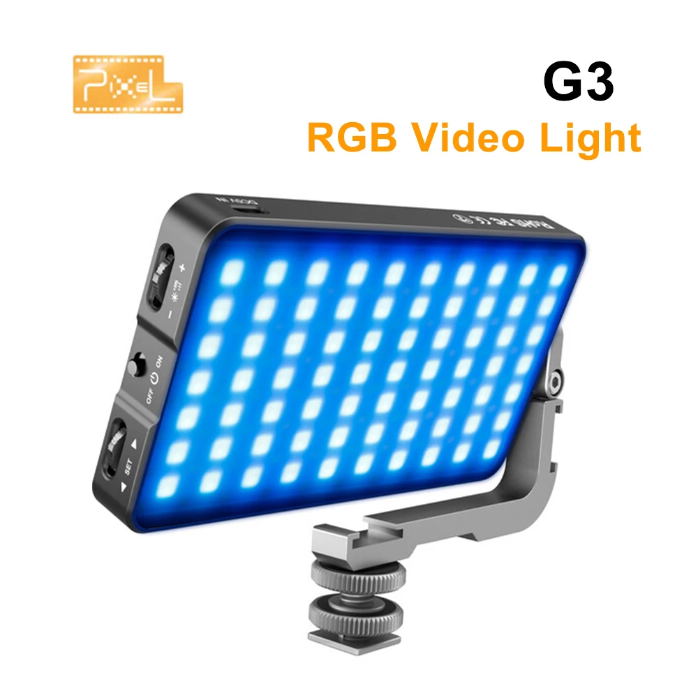 PROD 1005002830419040 Pixel G3 RGB Video Light with Integrated Tilt
Bracket Photography Studio LED Photo Fill Lighting For DSLR SLR Cameras
Live