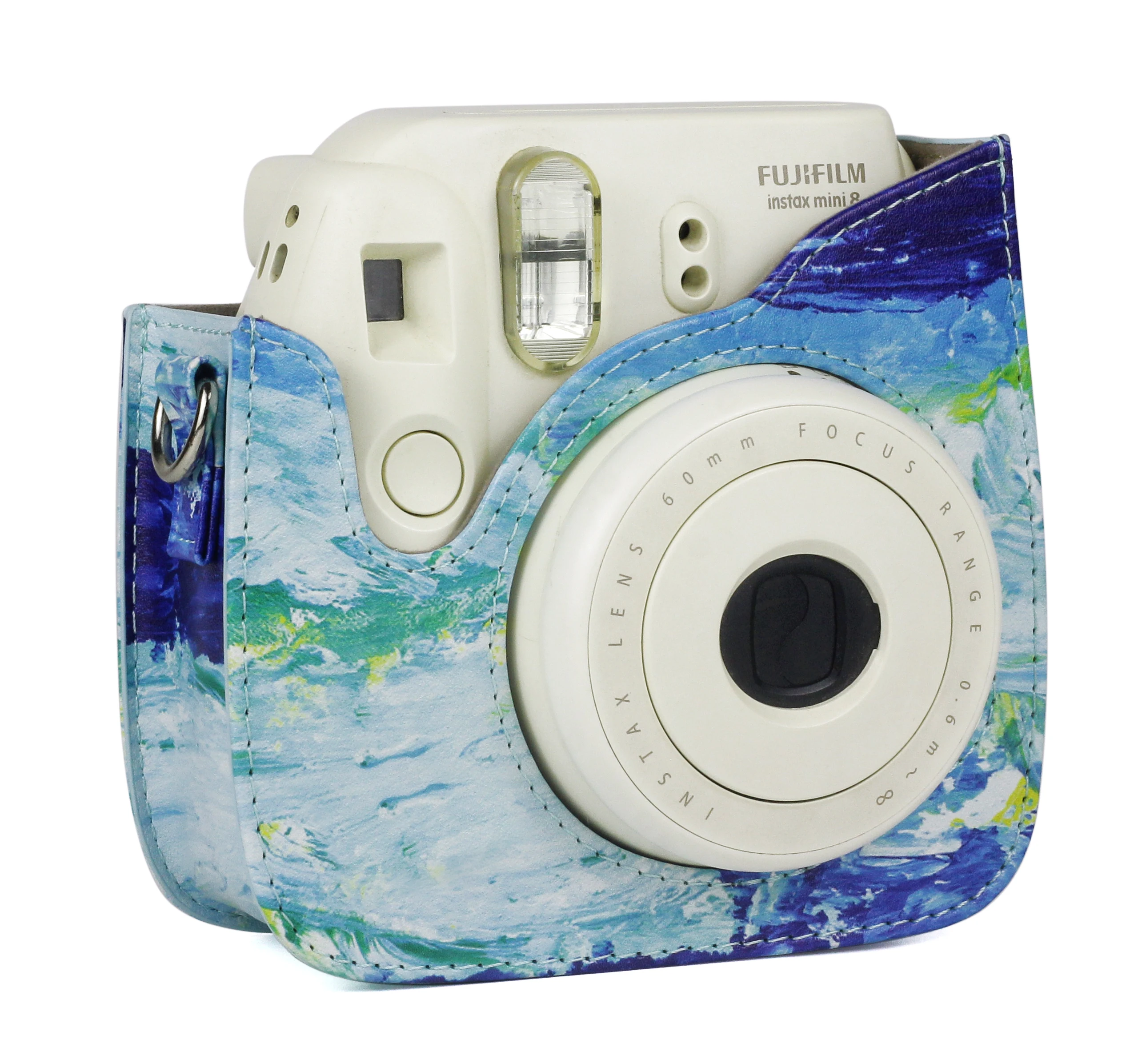 Для камеры моментальной печати Fujifilm Instax Mini 9 синий цветной Чехол-сумка из искусственной кожи защитный чехол с плечевым ремнем