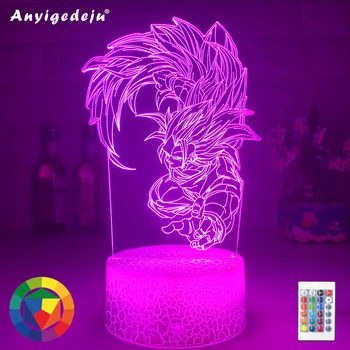 

New Super Saiyan Goku Dragon Ball Kakarotto 3D LED Night Light Table Party Lamps Home Decor Kid Toy Christmas lamp Drop Shipping