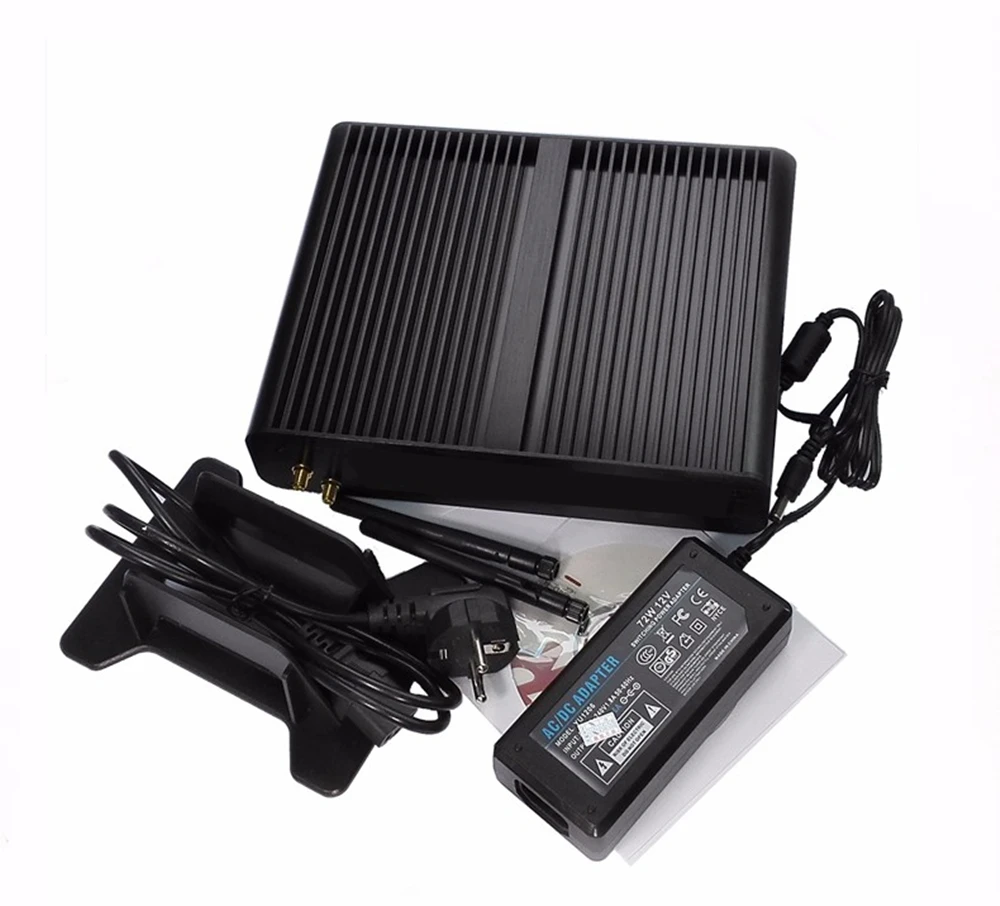 Недорогой Мини ПК без вентилятора Intel Celeron J1900 Windows 7/8 Linux HDMI и VGA Full 1920*1080 HD порт Wi Fi BT