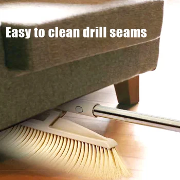 

Hot Rotatable Windproof Broom Dustpan Set Adjustable Large Capacity Detachable Sweeping Tool D6