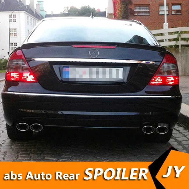 

For W211 Spoiler 2003-2006 Mercedes-Benz W211 YC E-class E200 E260 Spoiler ABS plastic Material Car Rear Wing Color Rear Spoiler