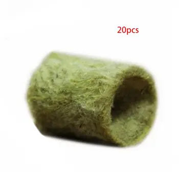 

20pcs Cylinder Rockwool Plant Hydroponic Grow Media Soilless Cultivation Compress Base for Garden Greenhouse Orchard