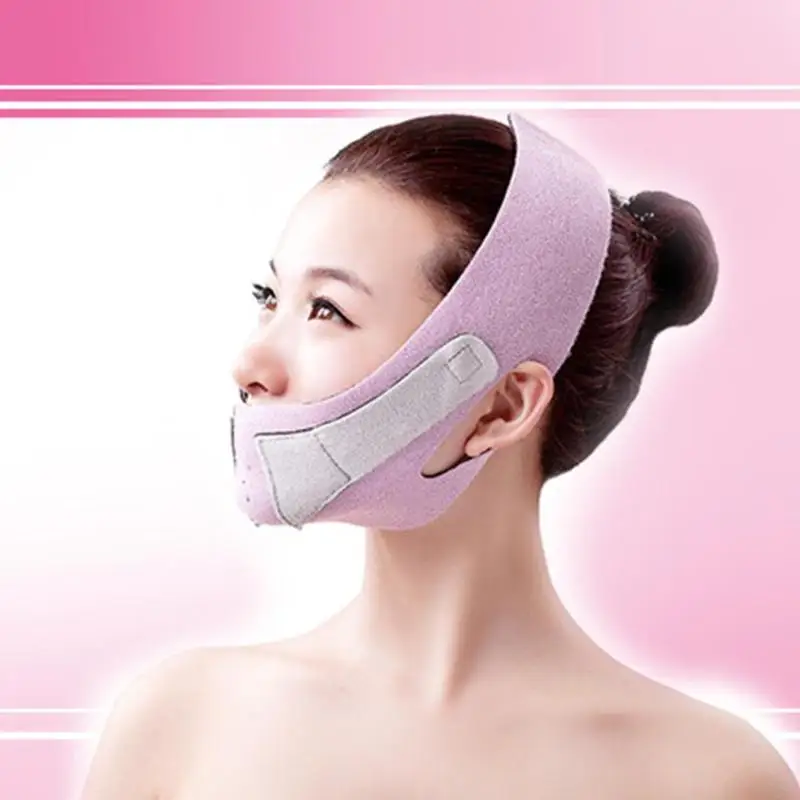 Маска для лица бандаж для лица Тонкий фиксатор челюсти тянет лицо 3D V-Face пояс-бандаж