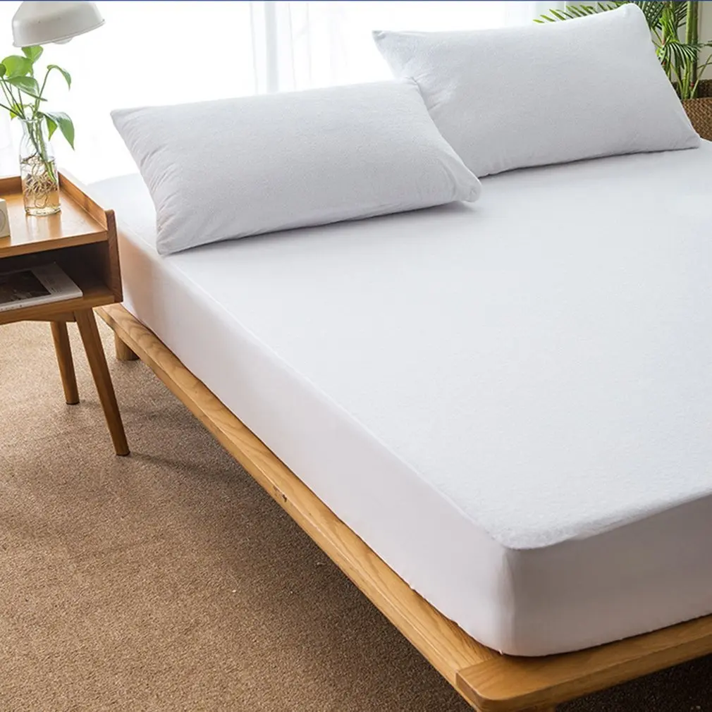 180*200cm Waterproof Breathless Cotton Mattress Cover Bed Padded Mattress Cover Antibacterial Bed Cover Home el Hospital USE