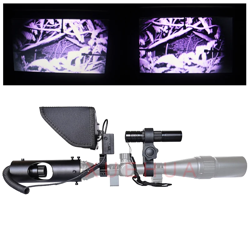 

Hot New Telescope night vision Outdoor Hunting Optics Sight Binoculars night vision with LCD and IR Flashlight no battery