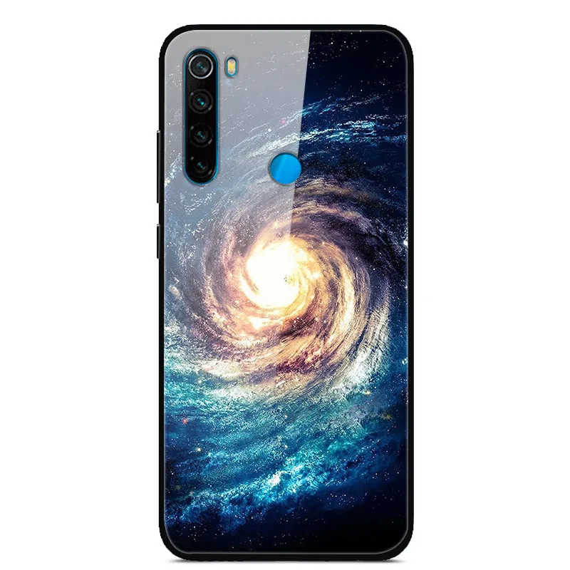 40 Для Xiaomi Redmi Note 8 чехол из закаленного стекла с печатным жестким чехлом для Xiaomi Redmi Note 8 Note8 чехол для Redmi Note 8 Pro Бампер - Цвет: 40