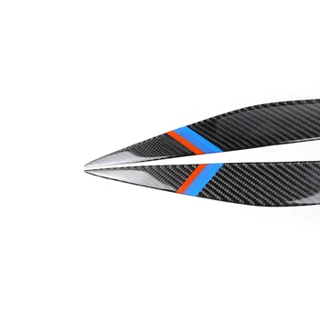 

Car Headlight Eyebrows Fade resistant Kit Carbon Fiber Eyelid For BMW 5 Series F10 2010-2013