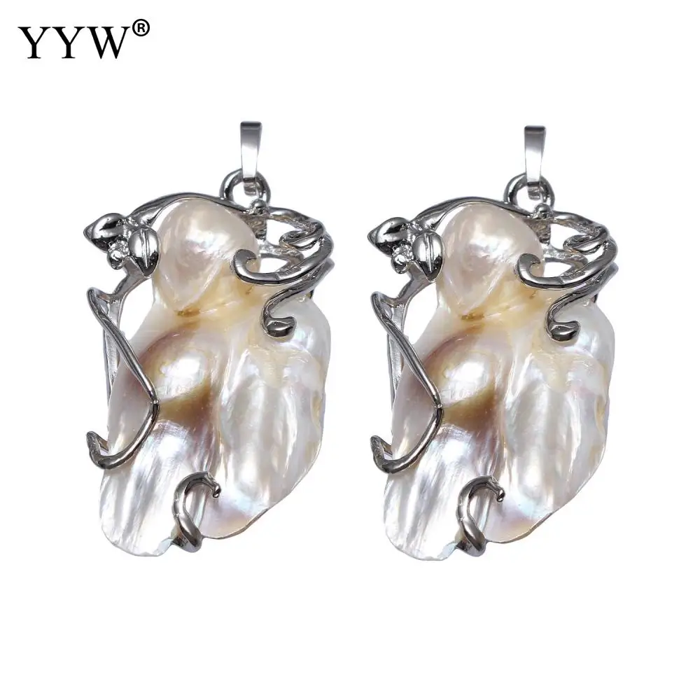 Natural Beautiful Copper Brass Pendant Charms For Necklace Bracelet Earrings Platinum Color Jewelry Making Findings Accessories | Украшения