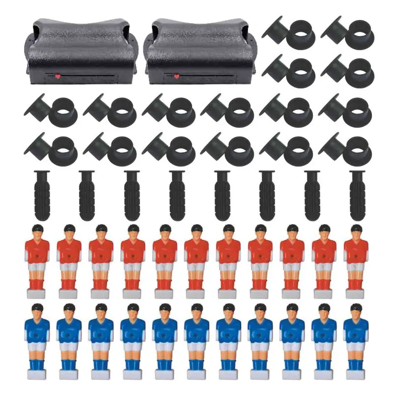 Table Football Game 48" Table Soccer Parts Economic Kit 22 Players + 2 Scores + 16 Bearings + 8 Handles For 12.7mm Rods