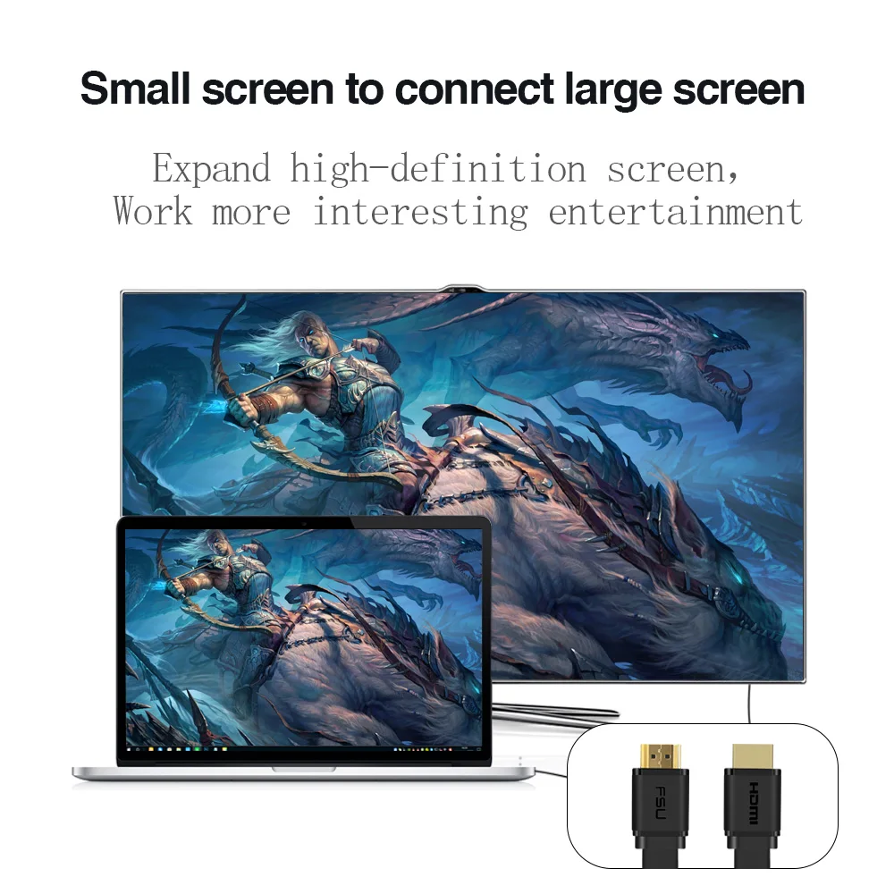 HDMI кабель 2 0 сплиттер 4k 1080P HD высокой четкости переключатель 1 м 3 плоский провод