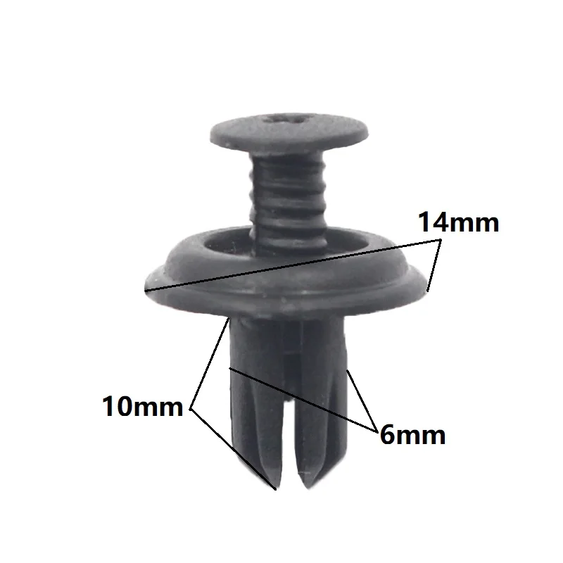 

Plastic Fastener Clips 6mm expanding rivet For Toyota Honda universal Retainer Clip