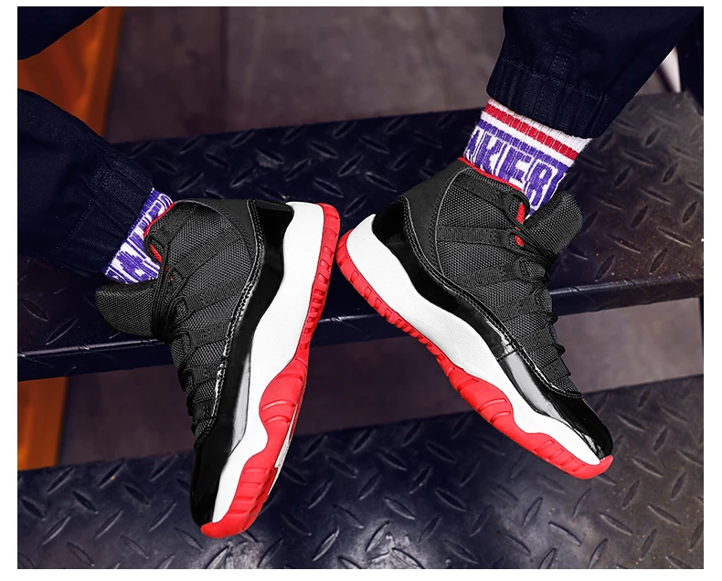 Новое поступление Детские баскетбольные кроссовки 11s Concord Bred Space jam тренировочные практичные спортивные баскетбольные Детские кроссовки jordan обувь