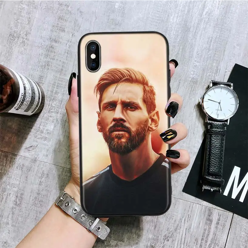 Lionel Messi черный чехол для телефона для Apple IPhone 11 Pro XS MAX XR 7 8 6 6S Plus X 10 Ten 5 5S SE Coque Shell