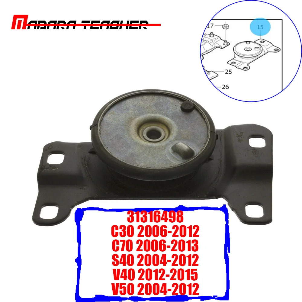 For Volvo C30 V50 C70 V40 S40 C-MAX FOCUS KUGA Set of Left Engine Motor Mounts Hutchinson Pro Parts 31316498 1682477