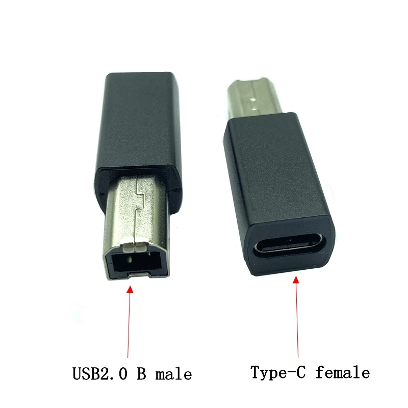 

USB Type C Female to USB B Male Adapter for Scanner Printer Converter USB C Data Transfer Adapter for MIDI Controller Keyboard