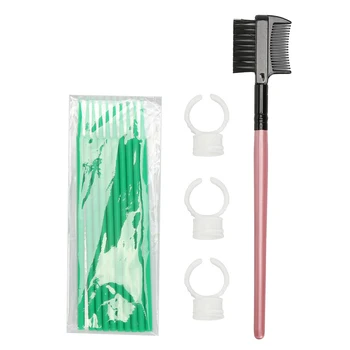 

16PCS Professional Cosmetic Beginner With Bag Lashes Grafting Eyelash Extension Kit Tweezers Tool Makeup Training Portable Glue