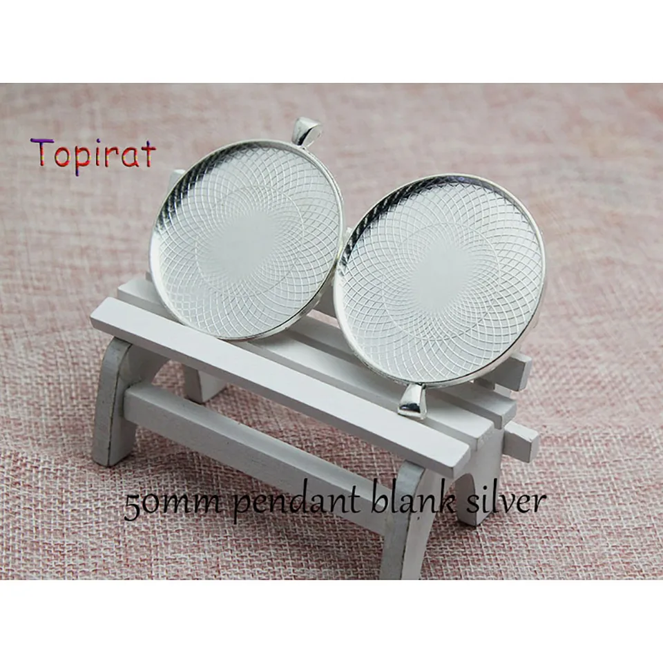 Easnea 10 Pezzi 20mm Vintage Argento Rotondo Cammeo Cabochon Ciondoli Impostazione Vuoti Vassoio - Foto 5