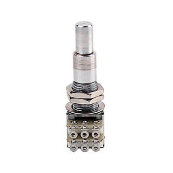 

Guitar Bass Mini Dual Pots Stacked Concentric Potentiometer W/ Center Detent B100K