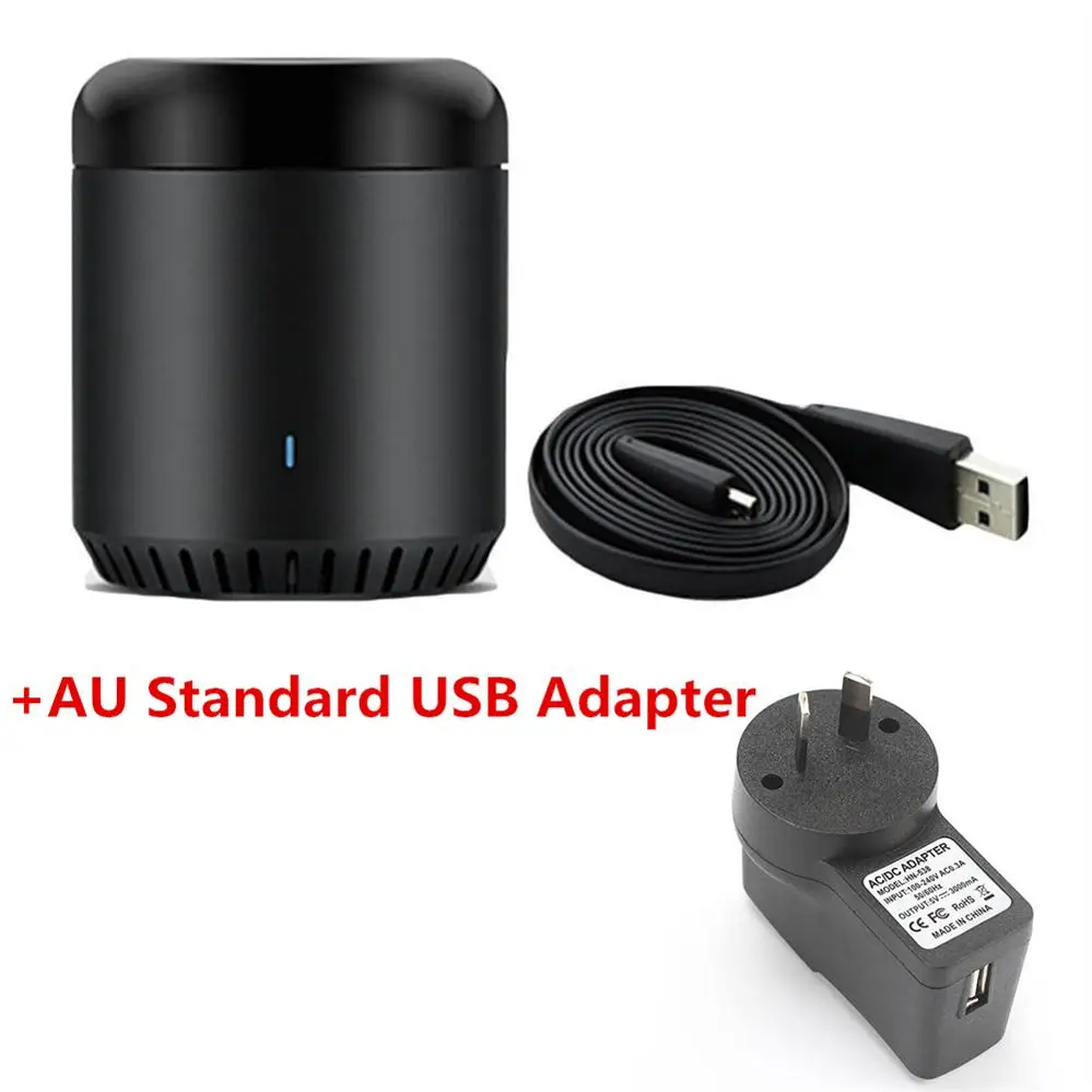 Broadlink RM Mini3 WiFi ИК пульт дистанционного управления(универсальный) ТВ умный дом для Amazon Alexa Echo Google Home мини управление e remoto - Цвет: RM Mini3 AU Adapter