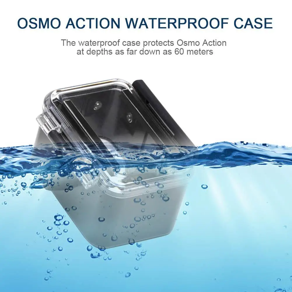 Водонепроницаемый чехол для DJI Osmo Action Lingbi Спортивная камера водонепроницаемый корпус подводные детали оригинальные аксессуары