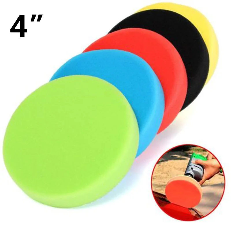 5 шт. полировальная губка сверла 4 дюймов воск полировка шлифовальный инструмент Аксессуары