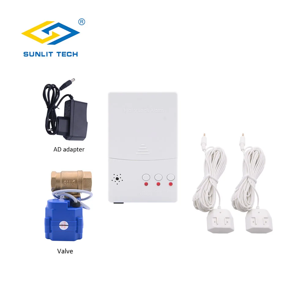  Russian Shipping Home Smart Water Leak Detector with 1pc DN20 Valve Water Leakage Sensor For Home K - 4000582701121