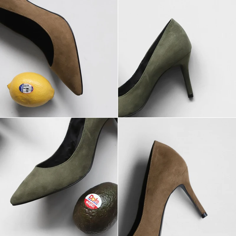 Women High Heels Female Shoes Women Pumps Solid Pointed Toe Wedding Shoes Spring Autumn Elegant Offical Ladies Shoes Plus Size