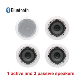 

Wireless Stereo Bluetooth Speaker Active in Ceiling Speakers 4PCS 5 Inch 15W 4 ohm for Home Theater Audio and background music