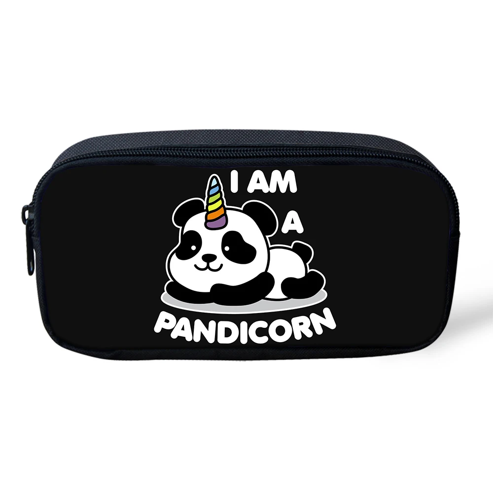 CDGX1284K Kids School Bag 3Pcs/set Students Cute Panda Unicorn Backpack For Boys Girls Children Bookbag Rucksack Knapsack Customize Image - Цвет: CDGX1284K