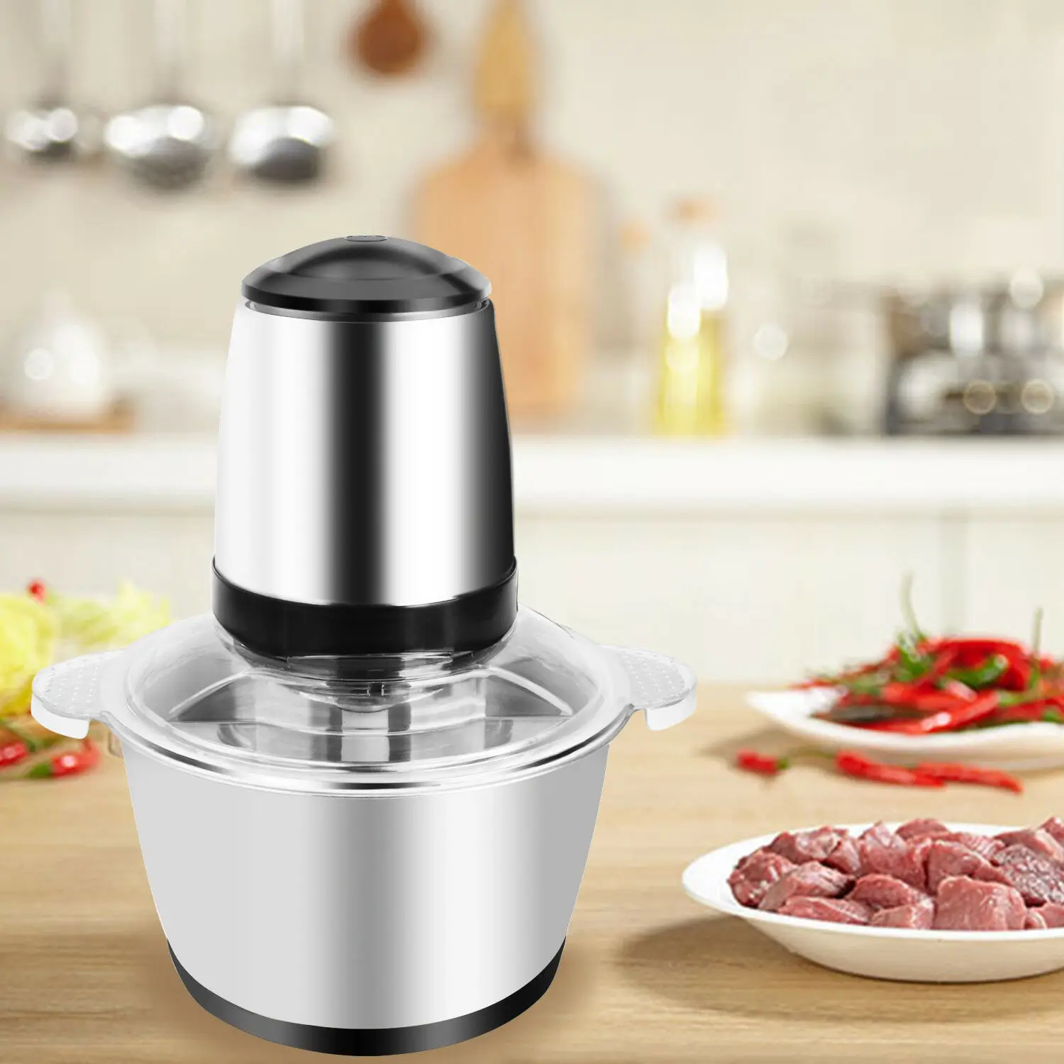 Мясорубка для овощей электрическая. Измельчитель Electric meat Grinder. Измельчитель-мясорубка "Silver Kitchen". 3l / 2l емкость 304 нержавеющая сталь электрический измельчитель мясо /. Электрический измельчитель мясорубка модель SC 1288.