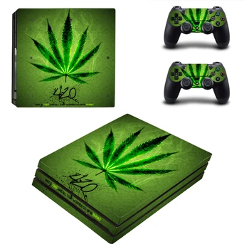 

Green Plant Leaves Style Skin Sticker for PS4 Pro Console And Controllers Decal Vinyl Skins Cover Style 0230