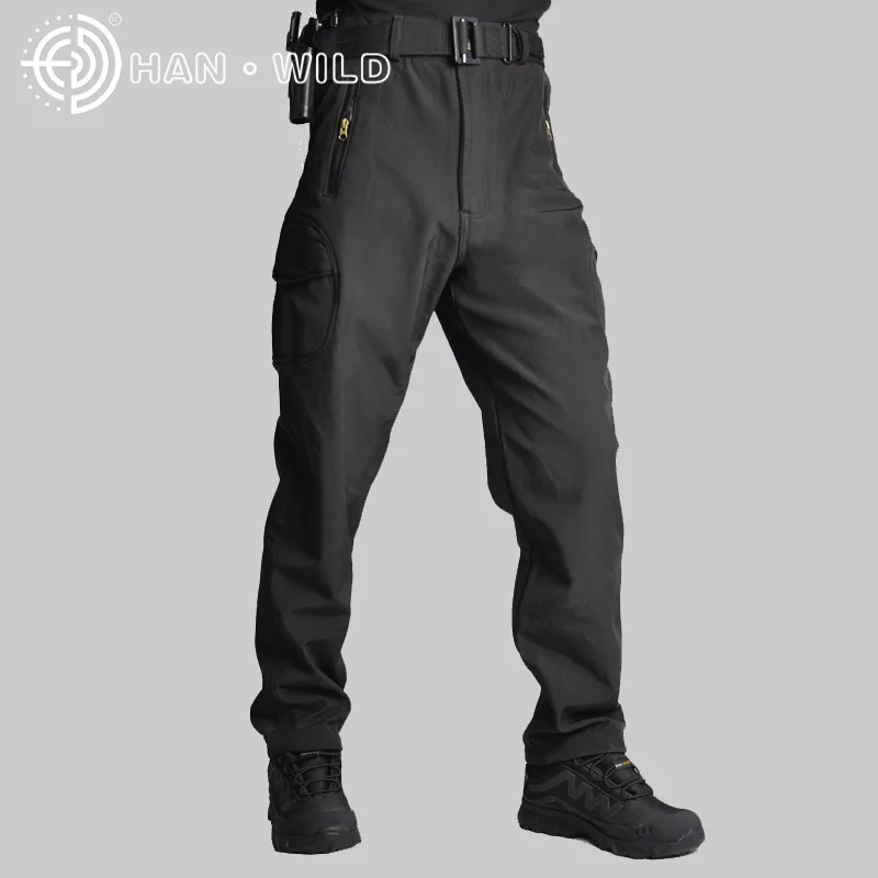 Тактические флисовые TAD куртки мужские в стиле милитари Униформа уличная спортивная охотничья охота одежда водонепроницаемая ветрозащитная куртка или брюки - Цвет: Black