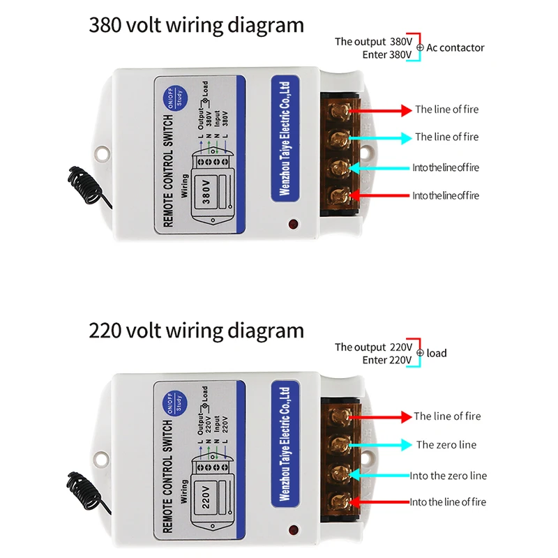 Pompe à eau 220V 380V Interrupteur à télécommande Industrielle sans fil Intelligent Interrupteurs électriques de ménage haute puissance,5KM 0-1.5KW 220V 