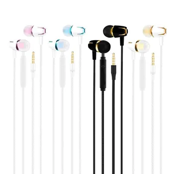 

Wired Earphone Bass Stereo In-ear Earphone with Mic Handsfree Call Phone Headset for Android iOS