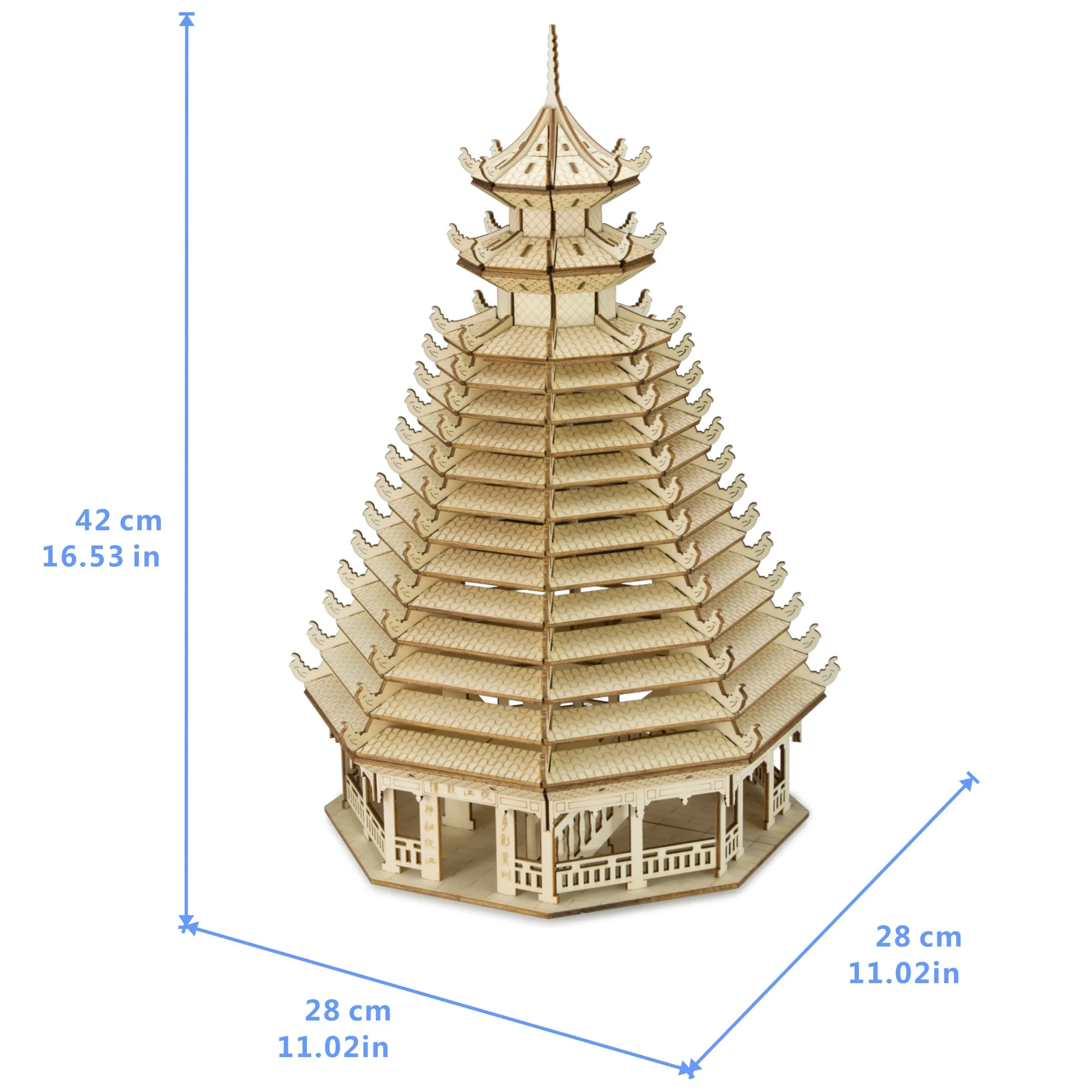 Резка деревянные DIY собранные головоломки модель цвет в коробке от Jianggulou игрушка